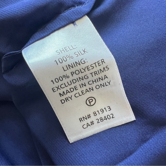 FROCK by Tracy Reese Judy Dress Embroidered Silk Navy Blue Size 6 NWT - Picture 10 of 12